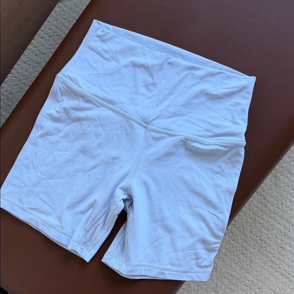 Lululemon Athletica White Bike Shorts